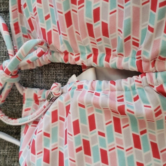 Hush & Salt Heartbreaker Geometric Print Tankini & Bora Bora Bottom Size Small - Picture 8 of 16